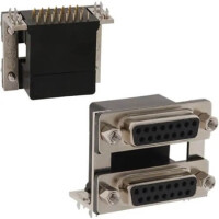 DS1082-01-15F15F0B24 CONN.DSUB STACKED 15PIN FEMALE 15PIN FEMALE 15.88M - 1