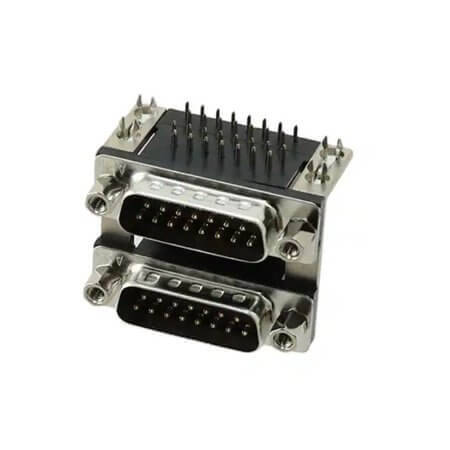 DS1082-01-15M15M0B24 CONN.DSUB STACKED 15PIN MALE 15PIN MALE 15.88MM - 1