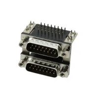 DS1082-01-15M15M0B24 CONN.DSUB STACKED 15PIN MALE 15PIN MALE 15.88MM - 1