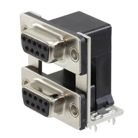 DS1082-01-9F9F0B24 CONN.DSUB STACKED 9PIN FEMALE 9PIN FEMALE 15.88MM - 1