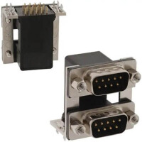 DS1082-01-9M9F0B24 CONN.DSUB STACKED 9PIN MALE 9PIN FEMALE 15.88MM - 1