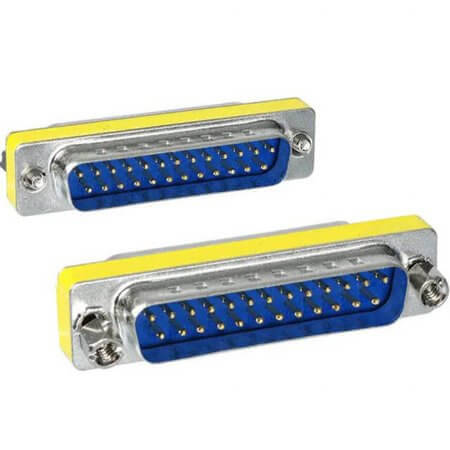 DS1082-02-25P8BNCC CONNECTOR DSUB ADAPTOR 25PIN 180C MALE&MALE - 1