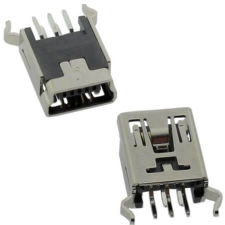DS1104-03-BN0BT CONNECTOR USB MINI B TYPE 180C T/R FEMALE CONNFLY - 1