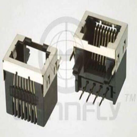 DS1125-S80BP MODULAR JACK THT R/A 8P8C (RJ45,Ethernet) BLACK - 1
