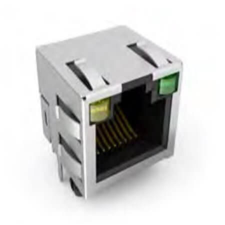 DS1128-03-S80B-X PCB JACK 8P 1PORT WITH LED - 1