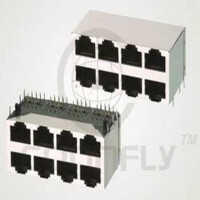 DS1131-S80BP MODULAR JACK THT R/A 8P8C (RJ45,Ethernet) BLACK - 1