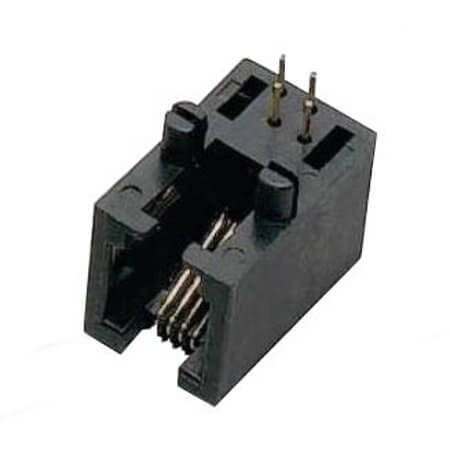DS1132-01-S40BX MODULAR JACK THT R/A 4P4C (RJ9,RJ10,RJ22) - 1