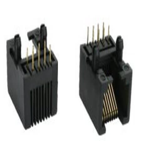 DS1134-05-S80BX MODULAR JACK THT R/A 8P8C (RJ45,Ethernet) BLACK - 1