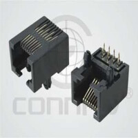 DS1134-05-S83BX MODULAR JACK THT R/A 8P8C (RJ45,Ethernet) BLACK 3u - 1