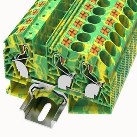 DS16-TW-PE-01P-1C-00AH DIN RAIL T.B.16mm² PUSH-IN GREEN-YELLOW - 1