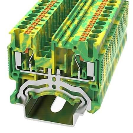 DS2.5-PE-01P-1C-00AH DIN RAIL T.B.2.5mm² PUSH-IN GREEN-YELLOW - 1