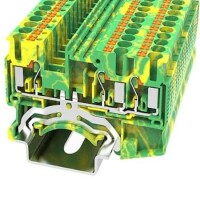 DS2.5-TW-PE-01P-1C-00AH DIN RAIL T.B.2.5mm² PUSH-IN GREEN-YELLOW 2IN2OUT - 1