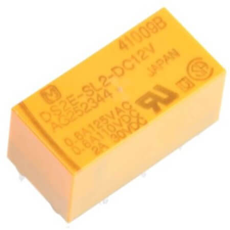 DS2E-SL2-DC12V RELAY 2A 12VDC 2PNC TELECOM LATCHING TYPE - 1
