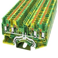 DS4-QU-PE-01P-1C-00AH DIN RAIL T.B.4mm² PUSH-IN GREEN-YELLOW 2IN2OUT - 1