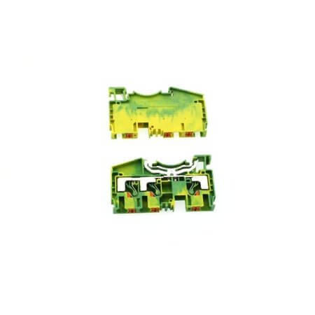 DS6-TW-PE-01P-1C-00AH DIN RAIL T.B.6mm² PUSH-IN GREEN-YELLOW 1IN2OUT - 1