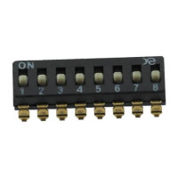 DSHP08TSSET SWITCH DIP 8 Pos. SMT V/T - 1