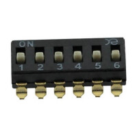 DSIC6SSSET SWITCH DIP 6 Pos. SMT V/T - 1
