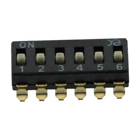 DSIC6SSSET SWITCH DIP 6 Pos. SMT V/T - 1