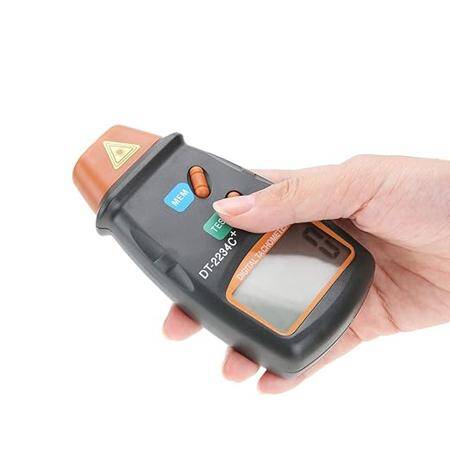 DT-2234C+ Digital Laser RPM Tachometer Non Contact Measurement Tool - With 9V Battery - 3