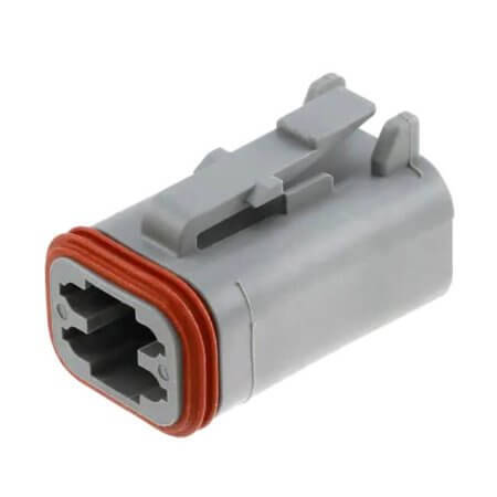 DT06-4S CONN PLUG FEMALE HSG 4POS GRAY - 1