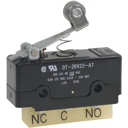 DT-2RV22-A7 SWITCH MICRO 10A/300MA 125V/125VAC/DC DPDT - 1