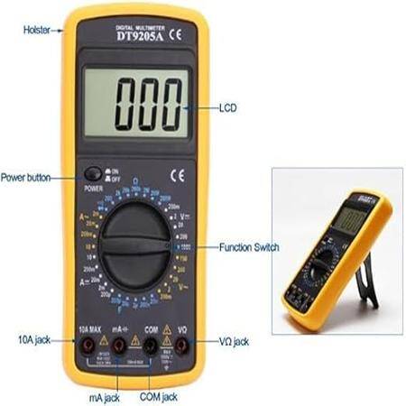 DT9205A Dijital Multimetre Pilsiz - 3