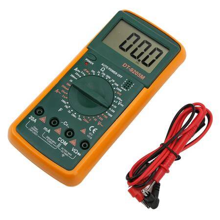 DT9205M Digital Multimeter Voltmeter Ohmmeter Ammeter Capacitance Tester With Battery - 1
