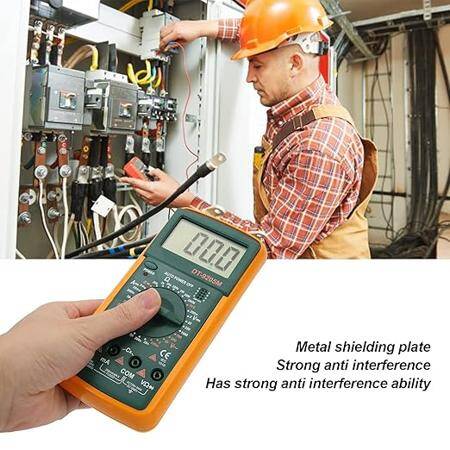 DT9205M Digital Multimeter Voltmeter Ohmmeter Ammeter Capacitance Tester With Battery - 3