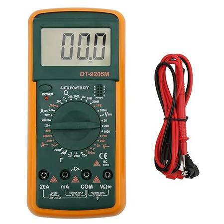 DT9205M Digital Multimeter Voltmeter Ohmmeter Ammeter Capacitance Tester With Battery - 6