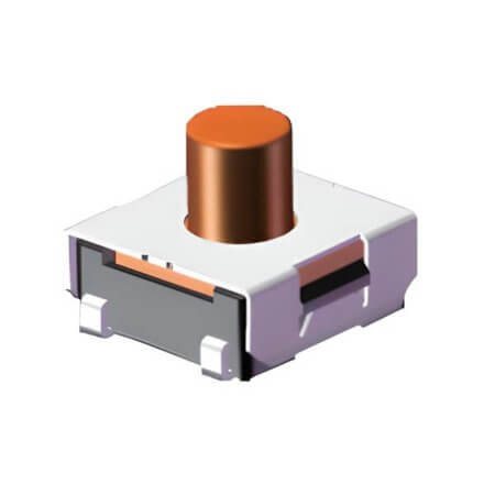 DTSJW1-67N-Q-T/R SWITCH TACT 6.00x6.00 5.20mm 200gF SMT V/T - 1