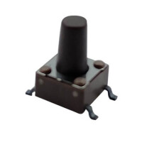 DTSM-65N-V-T/R SWITCH TACT 6.00x6.00 9.50mm 160gF SMT V/T - 1