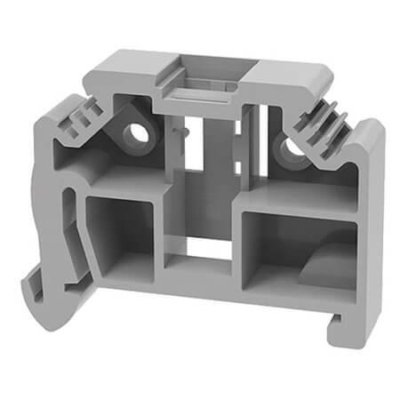 E-WS-01P-11-00AH DIN RAIL T.B.STOPPER 10MM GRAY WS SERIES - 1