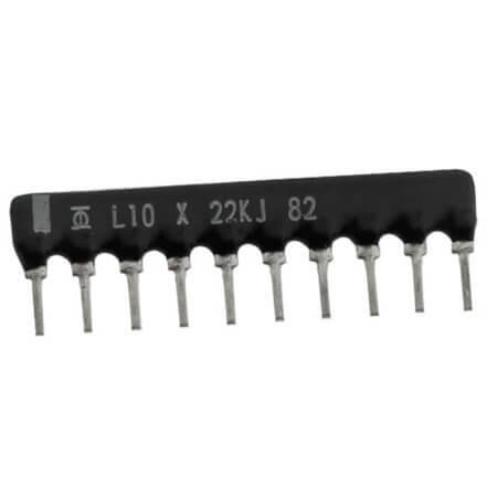 E09223J RES.NETWORK 22K Ohms 5% SIP9+1 THT - 1
