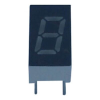 E1-1032-CUR-1-CT LED DISPLAY 7 SEGMENT 1DIGIT 8MM (-) RED - 1