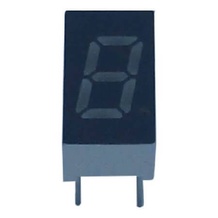 E1-1032-CUR-1-CT LED DISPLAY 7 SEGMENT 1DIGIT 8MM (-) RED - 1