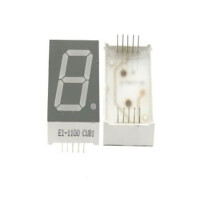 E1-1039-AUR-1 LED DISPLAY 7 SEGMENT 1DIGIT 9.9MM (+) RED - 1
