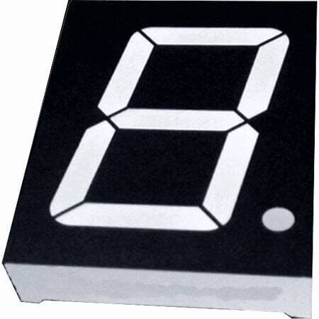 E1-1052-AUR-1-CT LED DISPLAY 7 SEGMENT 1DIGIT 13.2MM RED - 1