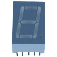 E1-1056AUR1-CT LED DISPLAY 7 SEGMENT 1DIGIT 14.2MM (+) RED - 1