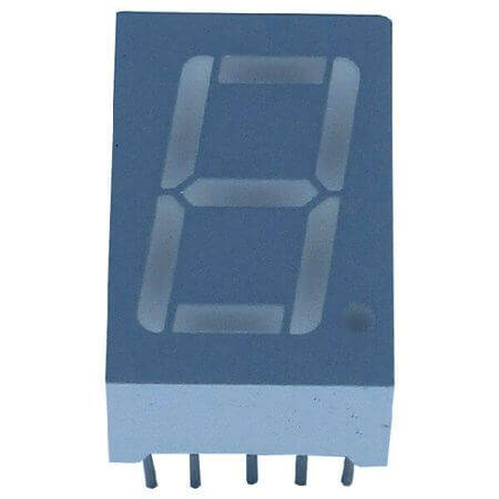 E1-1056AUR1-CT LED DISPLAY 7 SEGMENT 1DIGIT 14.2MM (+) RED - 1