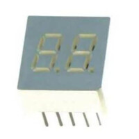 E1-2028-CUY-1 LED DISPLAY 7 SEGMENT 2DIGIT 7MM (-) YELLOW - 1