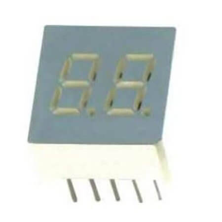 E1-2028-CUY-1 LED DISPLAY 7 SEGMENT 2DIGIT 7MM (-) YELLOW - 1