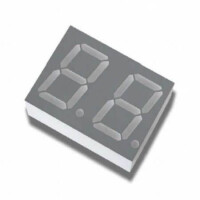 E1-2040-AUR-3-CT LED DISPLAY 7 SEGMENT 2DIGIT 10.2MM (+) RED - 1