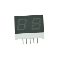 E1-2040-CUR-3-CT LED DISPLAY 7 SEGMENT 2DIGIT 10.2MM (-) RED - 1