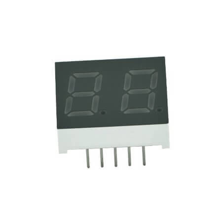 E1-2040-CUR-3-CT LED DISPLAY 7 SEGMENT 2DIGIT 10.2MM (-) RED - 1