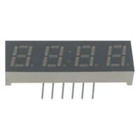 E1-4028-CUY-1 LED DISPLAY 7 SEGMENT 4DIGIT 7MM (-) YELLOW - 1