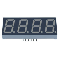 E1-4056-AUR-1-16,5MM LED DISPLAY 7 SEGMENT 4DIGIT 14.2MM (+) RED - 1