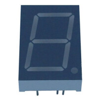 E2-1100-CUR-1-CT LED DISPLAY 7 SEGMENT 1DIGIT 25.4MM (-) RED - 1