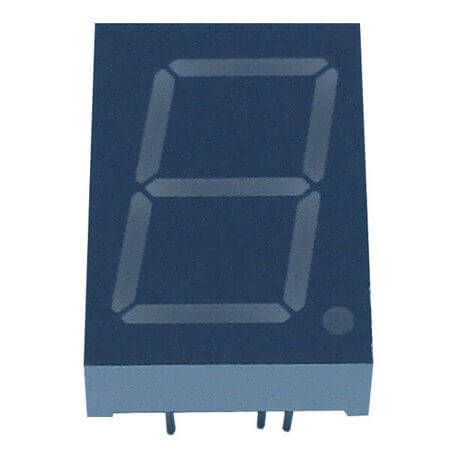 E2-1100-CUR-1-CT LED DISPLAY 7 SEGMENT 1DIGIT 25.4MM (-) RED - 1
