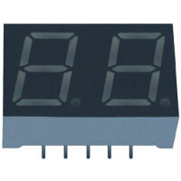E2-2039AUR1-P8.3-CT LED DISPLAY 7 SEGMENT 2DIGIT 10.16MM (+) RED - 1