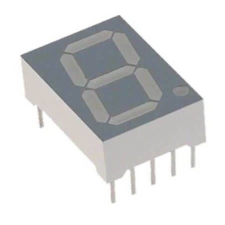 E3-1056-CUR-1-CT LED DISPLAY 7 SEGMENT 1DIGIT 14.2MM (-) RED - 1